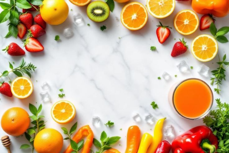 buah tinggi air seperti semangka dan jeruk